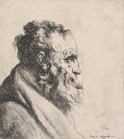 Vanhan miehen rintakuva, 1620-74. tekijältä Jan Lievens