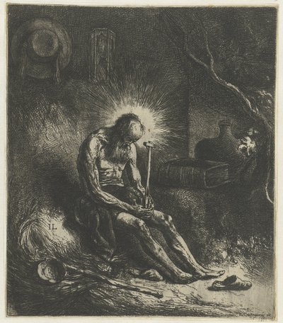 Pyhä Jerome tekijältä Jan Lievens