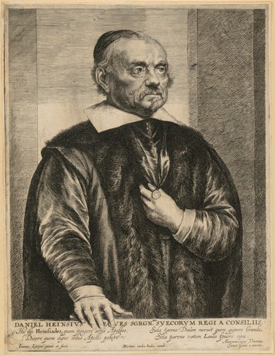 Daniel Heinsiuksen muotokuva tekijältä Jan Lievens