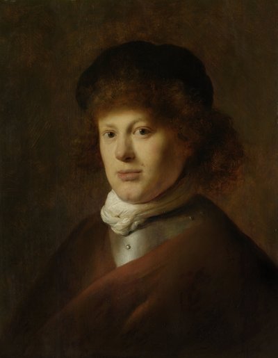 Rembrandt van Rijnin muotokuva Rembrandtin muotokuva tekijältä Jan Lievens