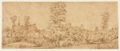Puut ennen kylää, kolmas vuosineljännes 1600-luvulla. tekijältä Jan Lievens