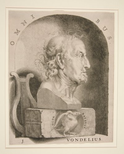 Joost van den Vondelin (1587-1679) muotokuva tekijältä Jan Lutma The Younger