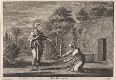 Kristus ilmestyy Maria Magdaleenalle (Noli me tangere) tekijältä Jan Luyken