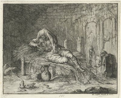 Georg Wanger vankilassa Bressanonessa, 1591 tekijältä Jan Luyken
