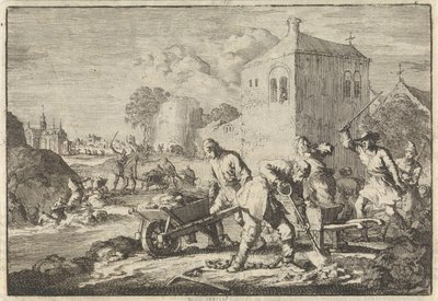 Unkarin reformoidut ministerit tuomittiin pakkotyöhön vuonna 1674 tekijältä Jan Luyken