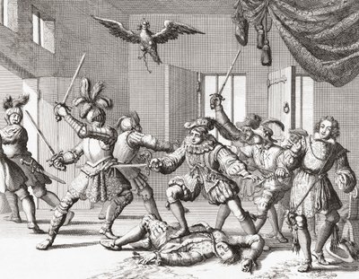 John ja Alexander Ruthven yrittävät siepata tai tappaa James VI:n Skotlannista tekijältä Jan Luyken