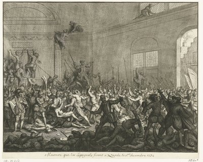 Murha Naardenin kirkossa, 1572 tekijältä Jan Luyken