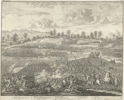 Turnhoutin taistelu, 1597 De Slagh, Turnhout in den Jaere MDXCVII (otsikko esineessä) tekijältä Jan Luyken