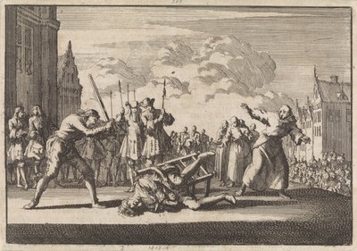 Mainzissa keisarillinen sotapäällikkö Cronsbruck mestattiin vuonna 1691 tekijältä Jan Luyken