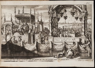 Suuri vesien siunaus Moskovassa, 1677 tekijältä Jan Luyken