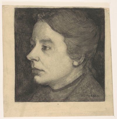 Anne Mankes-Zerniken muotokuva tekijältä Jan Mankes (signed by artist)