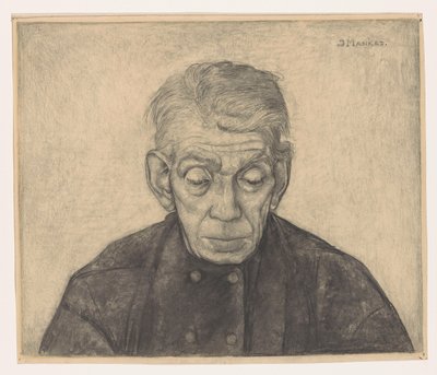 Douwe de Grootin muotokuva tekijältä Jan Mankes (signed by artist)