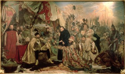 Huonekalut ja erilaiset esineet 1100- ja 1300-luvuilta tekijältä Jan Alojzy Matejko