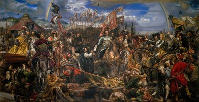 Jean III Sobieski (1629-1696) lähetti paavi Innocentius XI:lle voiton sanoman Wienin taistelun jälkeen tekijältä Jan Matejko
