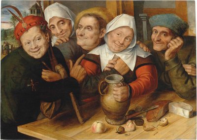 Iloinen seurue tekijältä Jan Matsys