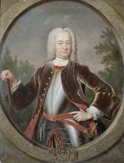 Portrait of Gustaaf Willem, Baron van Imhoff, hollantilaisen Itä-Intian yhtiön kenraalikuvernööri tekijältä Jan Maurits Quinkhard