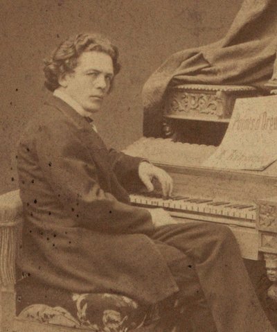 Muotokuva säveltäjä Anton Rubinsteinista 1829-1894, noin 1860-1870. tekijältä Jan Mieczkowski