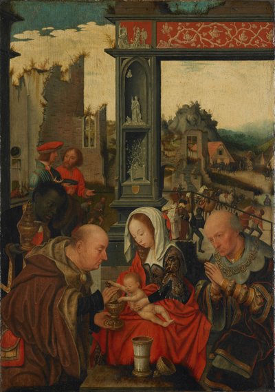 Kuninkaiden palvonta, 1525 tekijältä Jan Mostaert