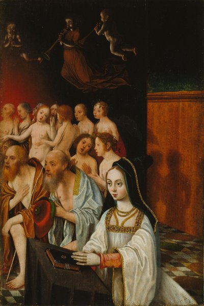 Oikeuden ja lahjoittajan sielut, c. 1520 tekijältä Jan Mostaert