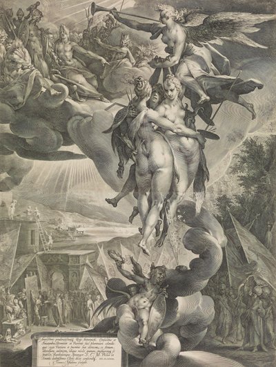 Apotheosis of the Arts, n. 1619. tekijältä Jan Muller