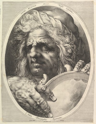Chilon, lainsäätäjä ja Spartan filosofi, n. 1615. tekijältä Jan Muller