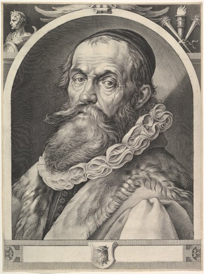 Hendrick Goltziuksen muotokuva, n. 1617. tekijältä Jan Muller