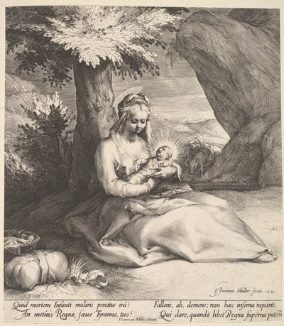 Lepää lennolla Egyptiin, n. 1613. tekijältä Jan Muller