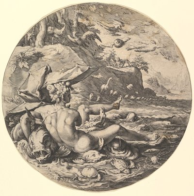 The Fifth Day Dies V, sarjasta The Creation of the World, n. 1597. tekijältä Jan Muller