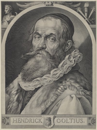 Hendrick Goltziuksen muotokuva tekijältä Jan Muller, Hendrick Goltzius