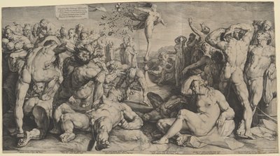 Fortune jakaa lahjojaan tekijältä Jan Muller, after Cornelis Cornelisz van Haarlem