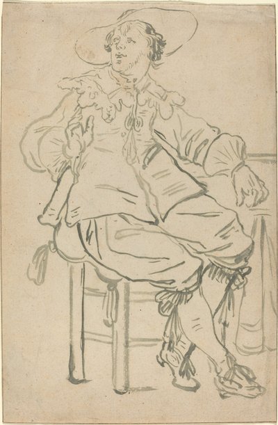 Istuva Cavalier tekijältä Jan Philipz van Bouckhorst