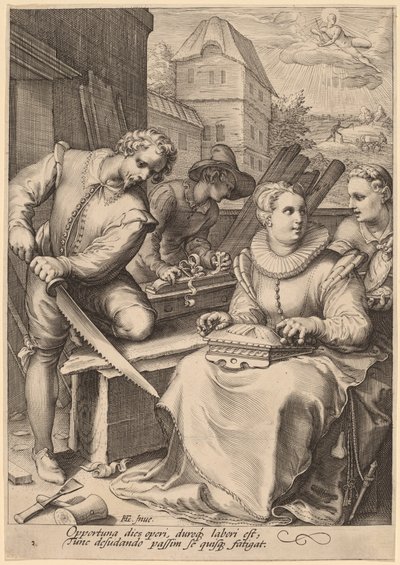Yksi tekijältä Jan Pietersz Saenredam, after Hendrik Goltzius