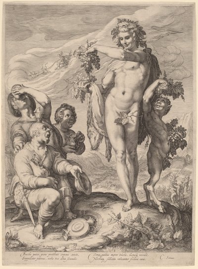 Bacchuksen kultti tekijältä Jan Pietersz Saenredam, after Hendrik Goltzius