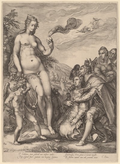 Venuksen kultti tekijältä Jan Pietersz Saenredam, after Hendrik Goltzius