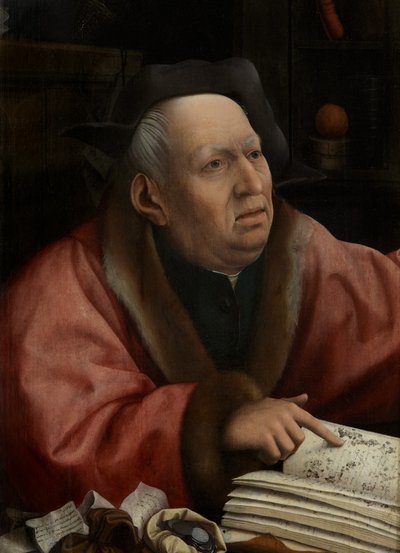 Detalhe da Morte e do Avarento, c.1515-21 (óleo sobre painel) finlandês tekijältä Jan Provoost