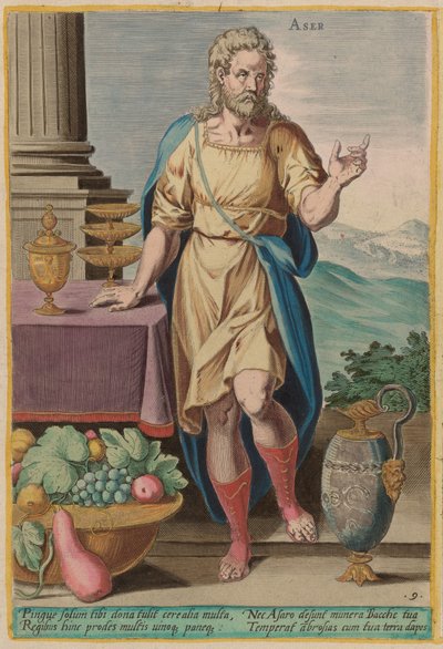 Asher tekijältä Jan Sadeler I after Crispen van den Broecke