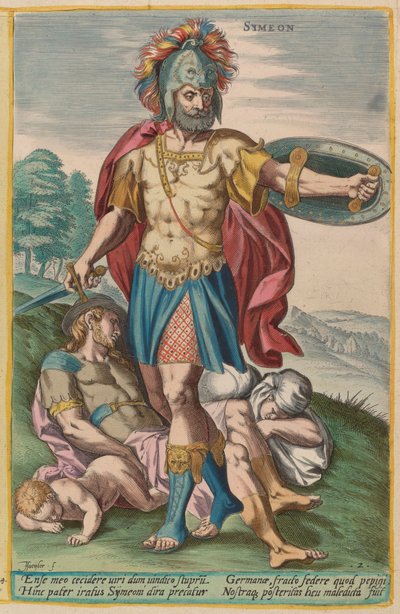 Simeon tekijältä Jan Sadeler I after Crispen van den Broecke