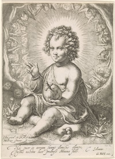 Ennen Christuskind als Salvatorea tekijältä Jan Saenredam (attributed to)