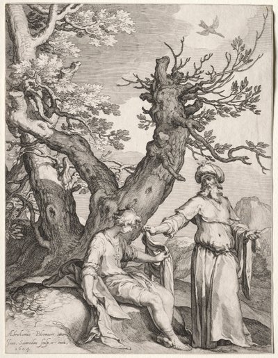 Ahia ja Jerobeam, 1604. tekijältä Jan Saenredam