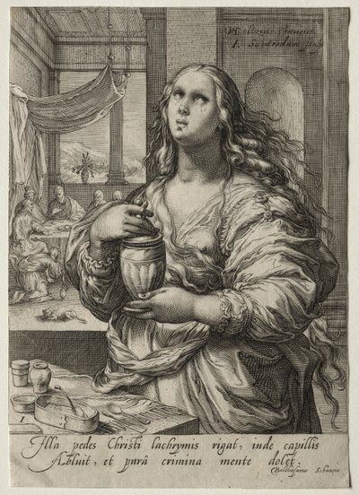 Uuden testamentin sankaritar: Maria Magdalena. tekijältä Jan Saenredam