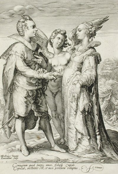 Marriage for Pleasure, Avioliitto-trilogian levy 1, n. 1594 tekijältä Jan Saenredam
