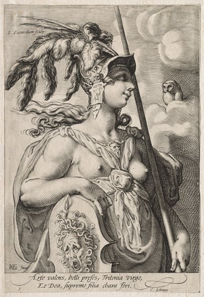 Kolme jumalatarta, n. 1595. tekijältä Jan Saenredam