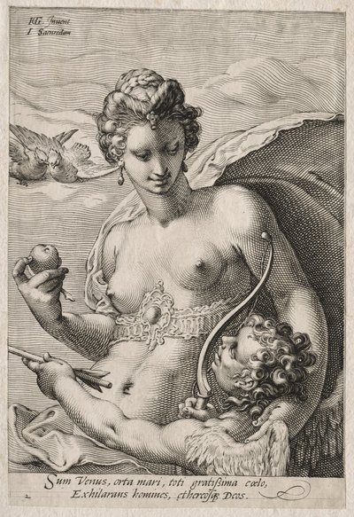 Venus ja Cupid tekijältä Jan Saenredam