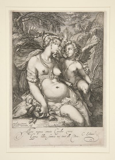 Venus ja Cupid tekijältä Jan Saenredam