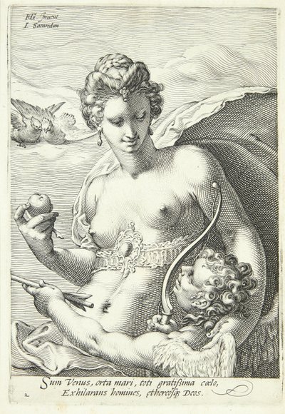Venus ja Cupid tekijältä Jan Saenredam