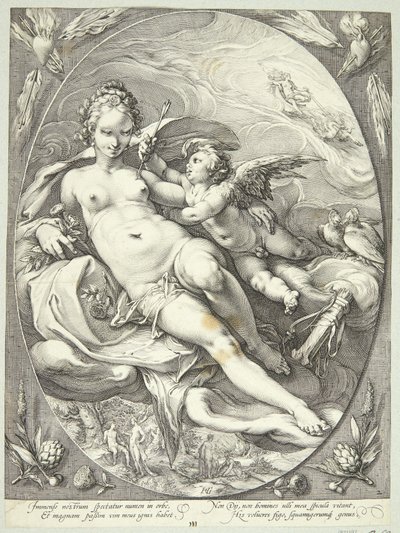 Venus ja Cupid tekijältä Jan Saenredam