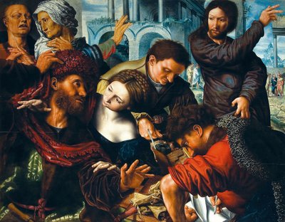Pyhän Matteuksen kutsumus, 1500-luvun puoliväli.. tekijältä Jan Sanders Hemessen van
