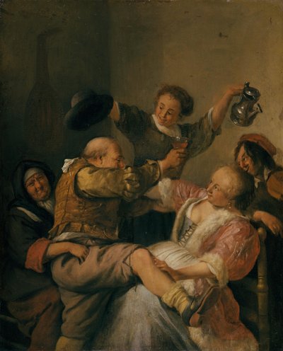 Lockere Gesellschaft tekijältä Jan Steen
