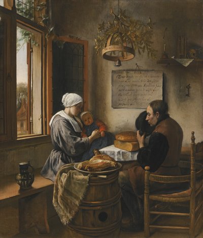 Rukous ennen ateriaa tekijältä Jan Steen