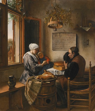 Rukous ennen ateriaa tekijältä Jan Steen